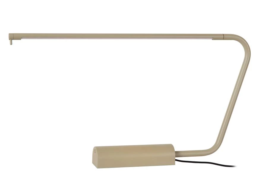 Lucide MADISON - Bureaulamp - LED Dim to warm - 1x6,5W 2600K/2800K - Taupe - uitgezet